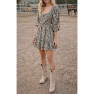 Saints & Hearts Floral Mini Dress